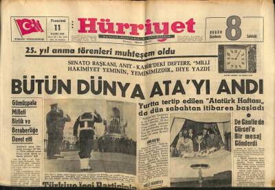 Hürriyet Gazetesi 11 Kasım 1963 - İranda 300 Milyon Liralık Suistimal GZ70976 - 2