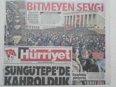 Hürriyet Gazetesi 11 Kasım 2018 - Süngüntepede Kahrolduk 7 Şehit - Doğum Günü Hediyesi GZ52963 - 1