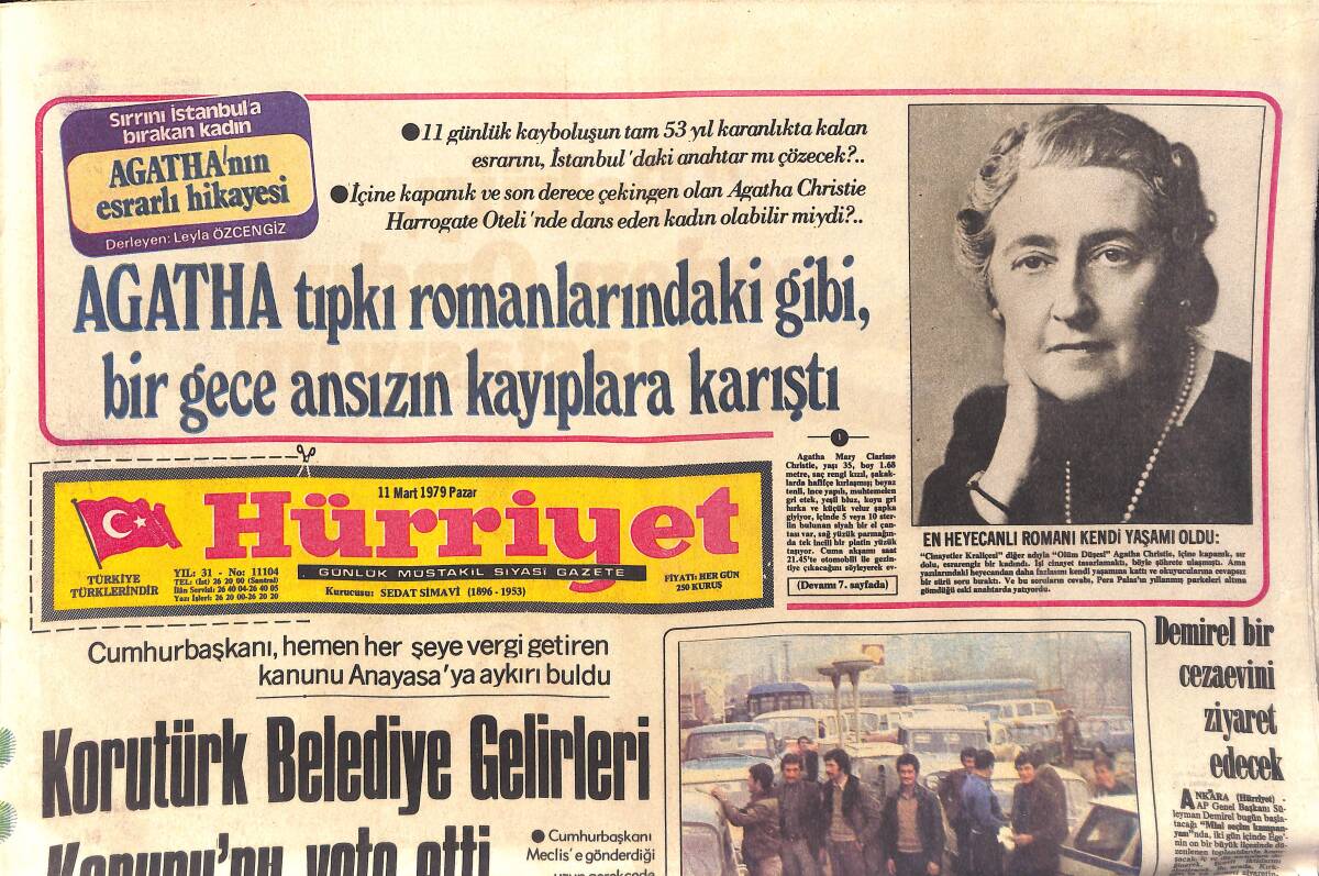 Hürriyet Gazetesi 11 Mart 1979 - Korutürk Belediye Gelirleri Kanununu Veto Etti - Karadeniz'de Karneli Petrol GZ157052 - 1