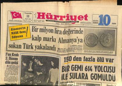 Hürriyet Gazetesi 11 Nisan 1968 - Türkan Şoray Kaçar Gibi Avrupa Yolculuğuna Çıktı GZ118728 - 1