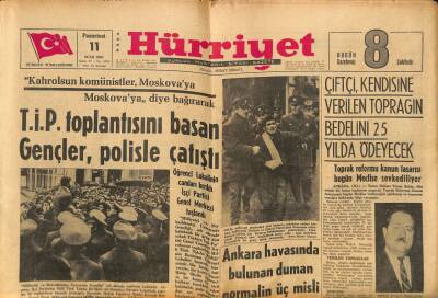 Hürriyet Gazetesi 11 Ocak 1965 - Kıbrısta Türkler İle Rumlar Üç Aydanberi İlk Defa Çarpıştı GZ117392 - 1