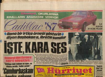Hürriyet Gazetesi 11 Ocak 1987 - Devlet Tiyatrolarındaki Olaylarını Ardından Ayten Gökçer , Hürriyete İçini Döktü GZ91769 - 1