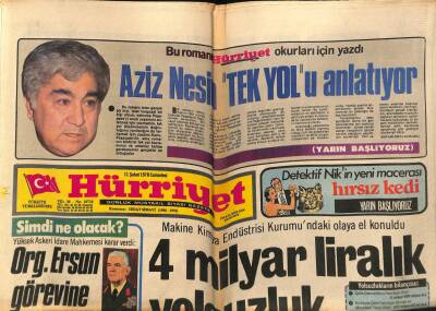 Hürriyet Gazetesi 11 Şubat 1978 - 4 Milyar Liralık Yolsuzluk GZ72411 - 2