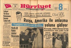Hürriyet Gazetesi 11 Temmuz 1963 - Alman İktisadi İşbirliği Nazırı Ankaraya Geldi GZ70940 - 1