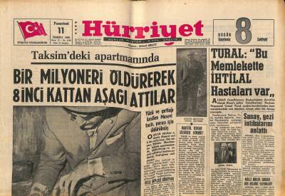 Hürriyet Gazetesi 11 Temmuz 1966 - Alman Dışişleri Bakanı Dr. Schroeder Dün Geldi GZ117444 - 1