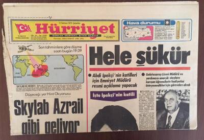 Hürriyet Gazetesi 11 Temmuz 1979 - Abdi İpekçi Katili Mehmet Ali Ağca Bulundu GZ10280 - 1