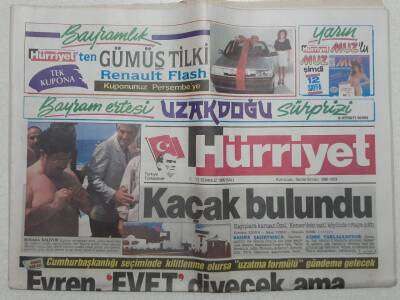 Hürriyet Gazetesi - 11 Temmuz 1989 - Kayıplara Karışan Özal Bulundu GZ111658 - 1