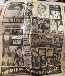 Hürriyet Gazetesi 12 Ağustos 1980 - Gazino Afişleri Bülent Ersoy - Neşe Karaböcek - Fatma Girik GZ69184 - 4