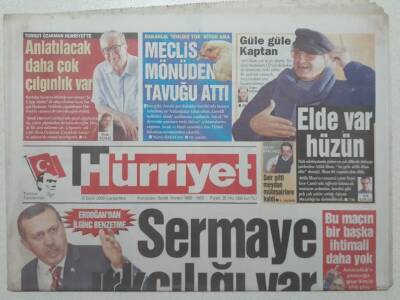 Hürriyet Gazetesi 12 Ekim 2005 - Erdoğan Sermaye Irkçılığı Var GZ52982 - 1