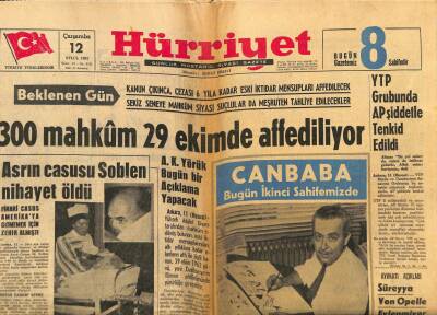 Hürriyet Gazetesi 12 Eylül 1962 - Kruşçef , Kennedyye Beş Kasa Şarap Gönderiyor GZ80915 - 1