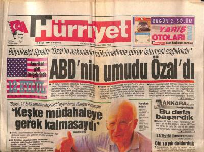Hürriyet Gazetesi 12 Eylül 1990 - Ankarada Kimyasal Savaş Endişesi GZ84014 - 1