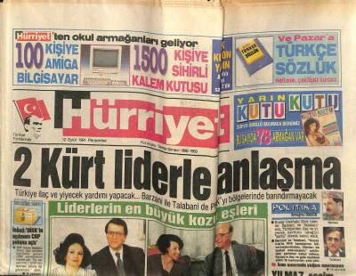Hürriyet Gazetesi 12 Eylül 1991 - Doğum Günü Hediyesi GZ56994 - 1