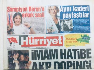 Hürriyet Gazetesi 12 Eylül 2003 - İmam Hatibe AKP Dopingi GZ43319 - 1