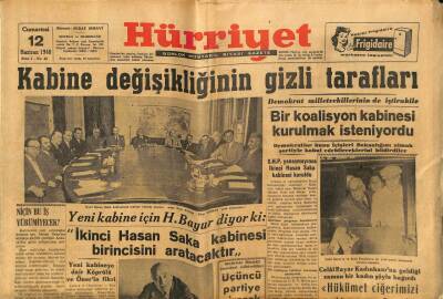 Hürriyet Gazetesi 12 Haziran 1948 - Tüccar Derneği Dün de Bir Toplantı Yaptı GZ81192 - 1