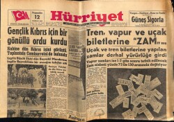 Hürriyet Gazetesi 12 Haziran 1958 - Gençlik Kıbrıs İçin Bir Gönüllü Ordu Kurdu GZ68910 - 1