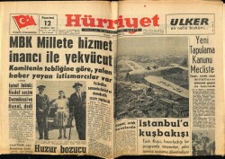 Hürriyet Gazetesi 12 Haziran 1961 - Yeni Tapulama Kanunu Mecliste GZ68712 - 1