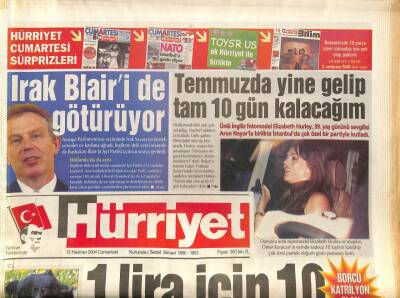 Hürriyet Gazetesi 12 Haziran 2004 - Zana Ve DEPliler Bakan Gülle Görüştü GZ97326 - 1