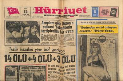 Hürriyet Gazetesi 12 Kasım 1968 - Lady Chinchilla Her Gün Elektrikli Sandalyede Can Veriyor ! GZ81581 - 1
