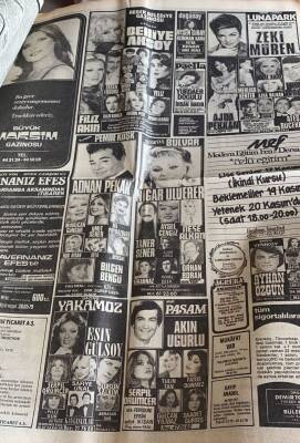 Hürriyet Gazetesi 12 Kasım 1979 - Gazino Afişi * Zeki Müren - Behiye Aksoy - Adnan Pekak GZ76766 - 2