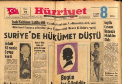 Hürriyet Gazetesi 12 Mayıs 1963 - Irak Kabinesi İstifa Etti GZ65281 - 1
