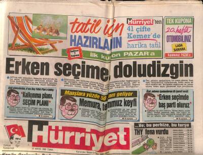 Hürriyet Gazetesi 12 Mayıs 1989 - Papandreunun Bülent Ersoyları GZ81427 - 1