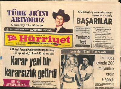 Hürriyet Gazetesi 12 Nisan 1981 - Almanlar Müslüman Diye Türkleri Okula Almıyorlar GZ93054 - 1