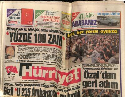 Hürriyet Gazetesi 12 Nisan 1989 - Doğum Günü Hediyesi GZ58022 - 1
