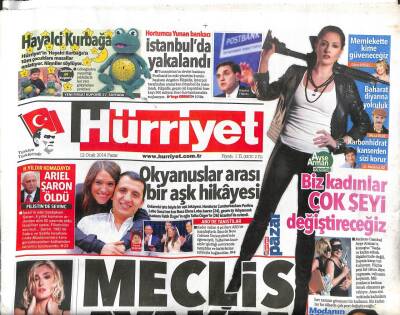 Hürriyet Gazetesi 12 Ocak 2014 - Meclis Ayakta GZ104891 - 1