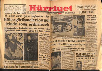 Hürriyet Gazetesi 12 Şubat 1955 - Şeker Hastaları Bir Cemiye Kuruyor GZ71116 - 2