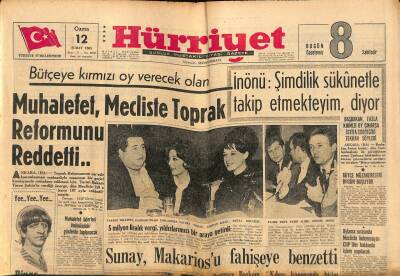 Hürriyet Gazetesi 12 Şubat 1965 - Gina da Çırılçıplak Bir Film Çevirdi GZ117428 - 1