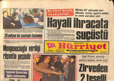 Hürriyet Gazetesi 12 Şubat 1985 - Mengenecioğlu Verdiği Rüşvetin Peşinde GZ84751 - 1