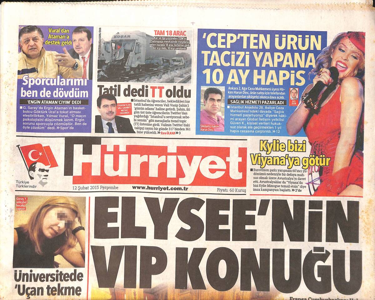 Hürriyet Gazetesi 12 Şubat 2015 - Ziraat , Kredi Masraf Ve Komisyonunu İade Edecek GZ160225 - 1