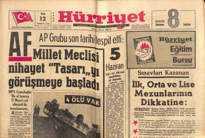 Hürriyet Gazetesi 12 Temmuz 1966 - Belçika Kraliçesi Fabiola , 3.Defa Çocuğunu Kaybetti GZ117416 - 1