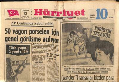 Hürriyet Gazetesi 12 Temmuz 1967 - Cezayir Birlikleri , Süveyşte İleri Cephe Hatlarına Yerleşti GZ91752 - 1