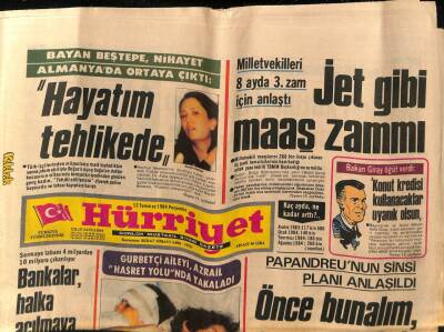 Hürriyet Gazetesi 12 Temmuz 1984 - Bayan Baştepe Nihayet Almanyada Ortaya Çıktı GZ76807 - 1