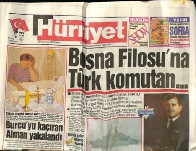 Hürriyet Gazetesi 12 Temmuz 1992 - Doğum Günü Hediyesi GZ58058 - 1