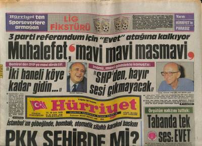 Hürriyet Gazetesi 13 Ağustos 1987 - Ankarada Silahlı Banka Soygunu GZ76567 - 1