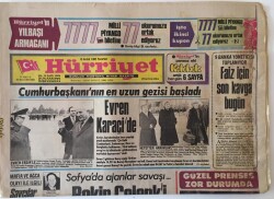 Hürriyet Gazetesi 13 Aralık 1982 - Cumhurbaşkanın En Uzun Gezisi Başladı Evren Karaçide - GZ16075 - 1