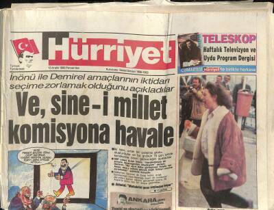 Hürriyet Gazetesi 13 Aralık 1990 - Ağcanın Firarında Gladio Parmağı - Kahveciye , Küçük Özal Darbesi GZ122944 - 1