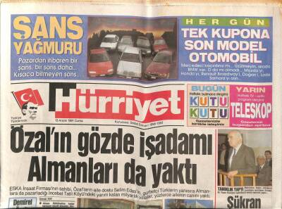 Hürriyet Gazetesi 13 Aralık 1991 - Küçük Emrah Artık Büyüdü GZ84056 - 1