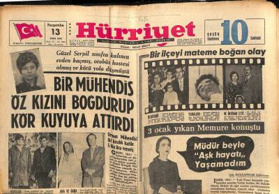 Hürriyet Gazetesi 13 Ekim 1966 - Yunanistan , Enosis Fikrinden Vazgeçmiş GZ117457 - 1