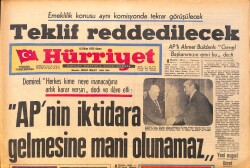 Hürriyet Gazetesi 13 Ekim 1972 - 64 Yaşındaki C. Colbert Çipura Yemek İçin İzmir'e Geldi - Koleraya Karşı Güney İllerinde Sıkı Tedbir Alındı GZ158166 - Gökçekoleksiyon