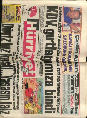 Hürriyet Gazetesi 13 Ekim 1988 - Doğum Günü Hediyesi GZ58656 - 1