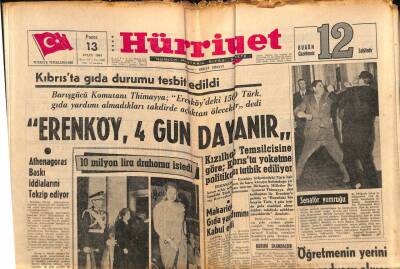 Hürriyet Gazetesi 13 Eylül 1964 - Robert Kennedyye Suikast Teşebbüsü Soğuk Şakaymış GZ81885 - 1