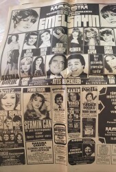 Hürriyet Gazetesi 13 Eylül 1979 - Cadde Bostan Ve Taşlık Maksim Gazinoları Afişi - Emel Sayın - Fatma Girik - Hülya Süer - Huri Sapan GZ69196 - 2