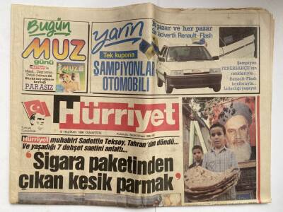 Hürriyet Gazetesi 13 Haziran 1989 - Özaldan Genelkurmaya Beklenmedik Ziyaret GZ73864 - 1