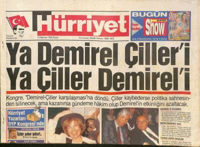 Hürriyet Gazetesi 13 Haziran 1993 - Rusyanın Türkiye Korkusu - Ebru Gündeşin Gelinlik Provası GZ127447 - 1