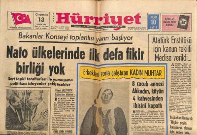 Hürriyet Gazetesi 13 Kasım 1968 - Liz Ve Burton Pariste Film Çeviriyorlar GZ81582 - 1