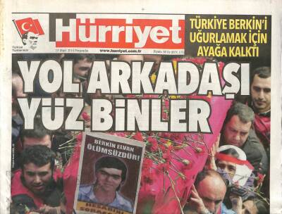 Hürriyet Gazetesi 13 Mart 2014 - Türkiye Berkin Elvanı Uğurlamak İçin Ayağa Kalktı GZ106210 - 1