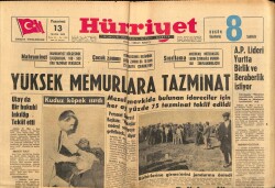 Hürriyet Gazetesi 13 Mayıs 1963 - Yüksek Memurlara Tazminat GZ65280 - 2